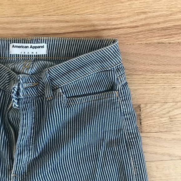 American Apparel Denim - American Apparel Striped Jeans